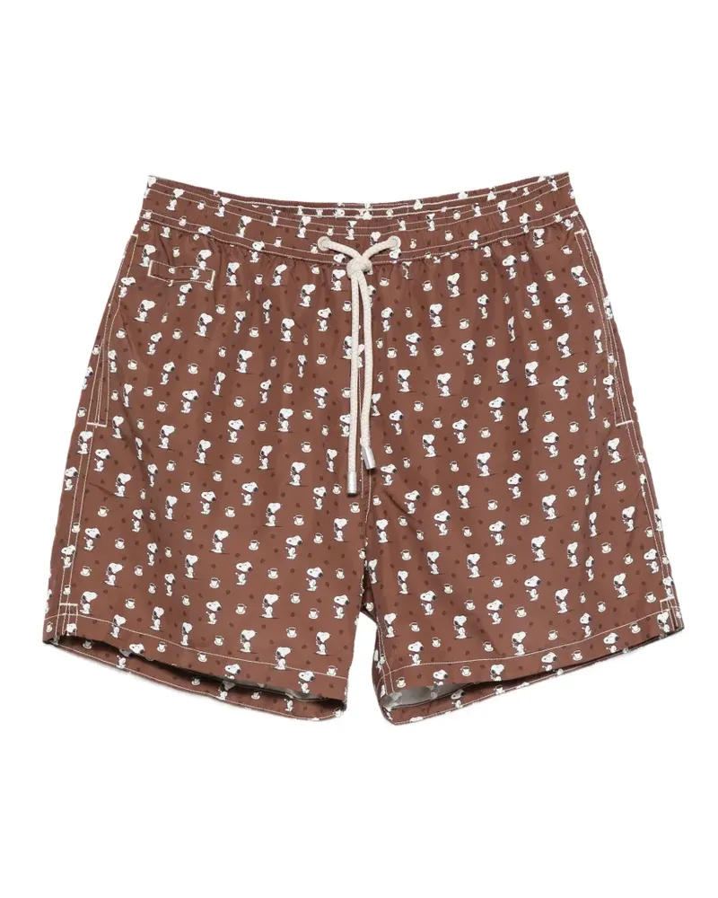 MC2 Saint Barth snoopy-print drawstring swim shorts - Braun Braun