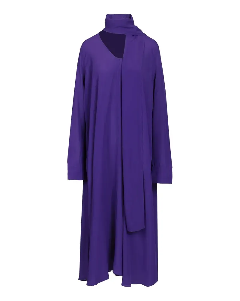 Totême integrated-scarf midi dress - Violett Violett