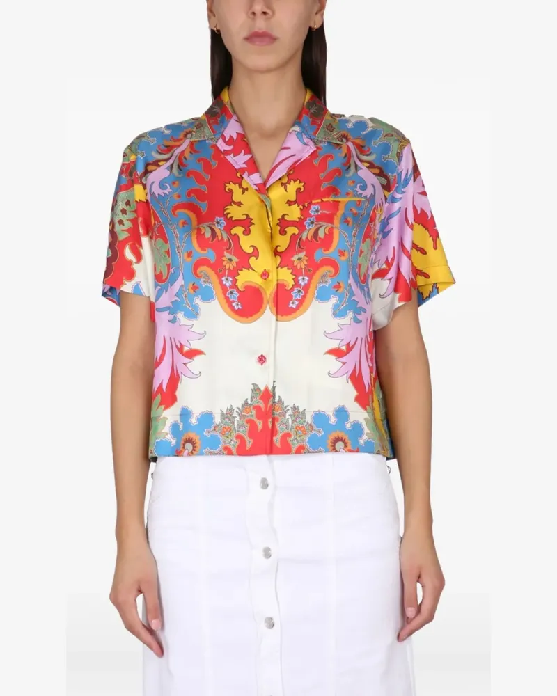 Etro floral-print shirt - Weiß Weiß
