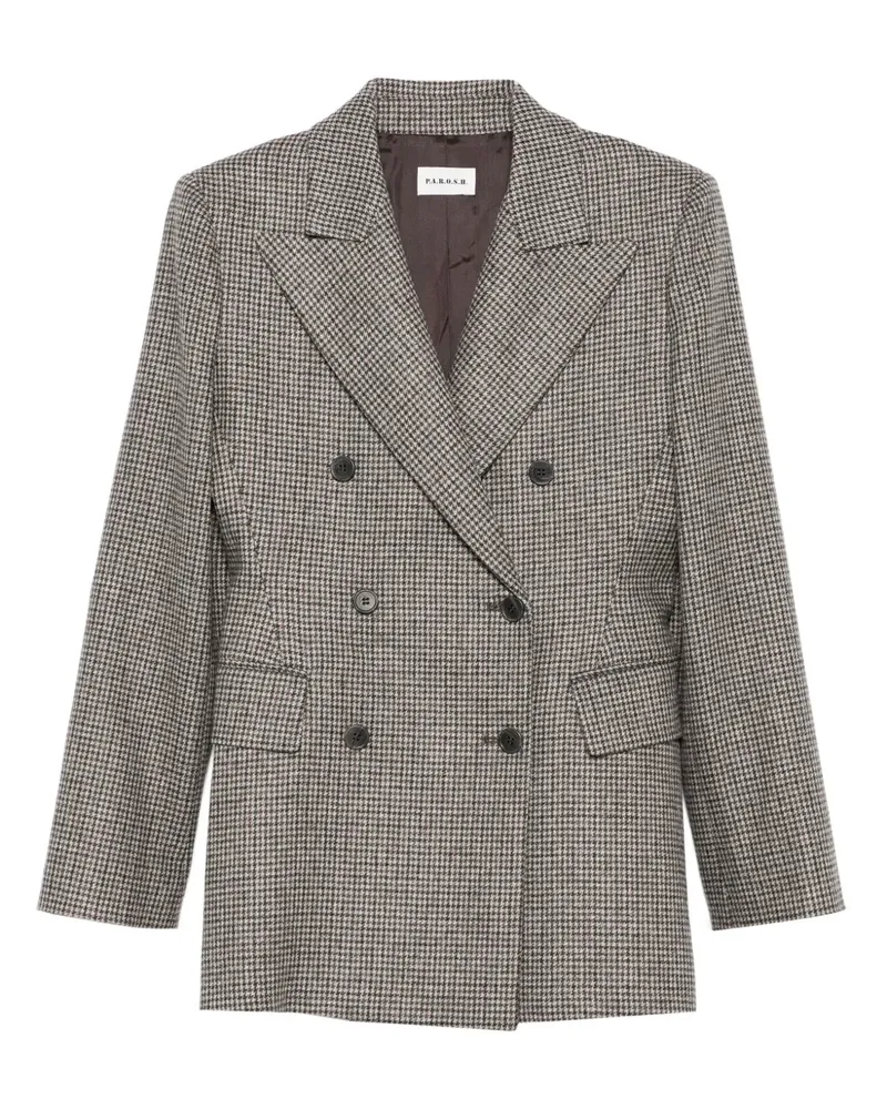 P.A.R.O.S.H. P.A.R.O H. Doppelreihige Giacca Jacke - Braun Braun