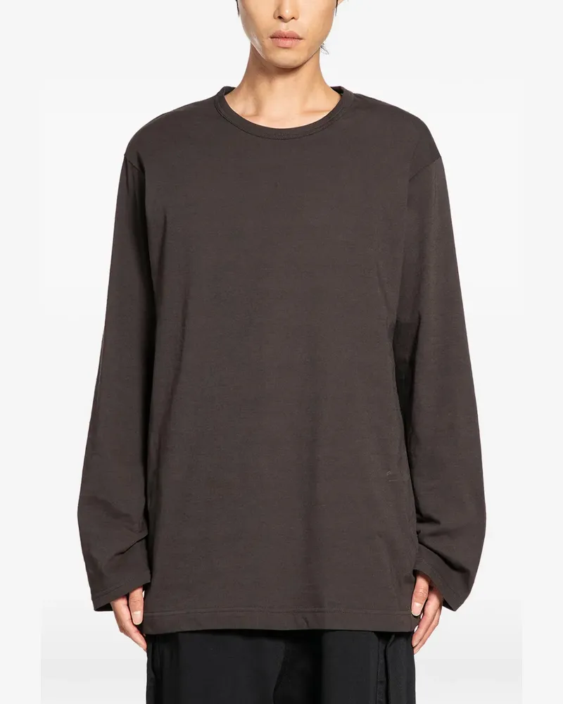 Yohji Yamamoto Klassisches Langarmshirt - Grau Grau