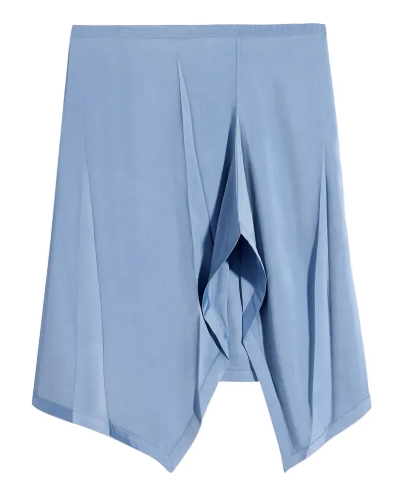 Christophe Lemaire Schal-Minirock mit Falten - Blau Blau