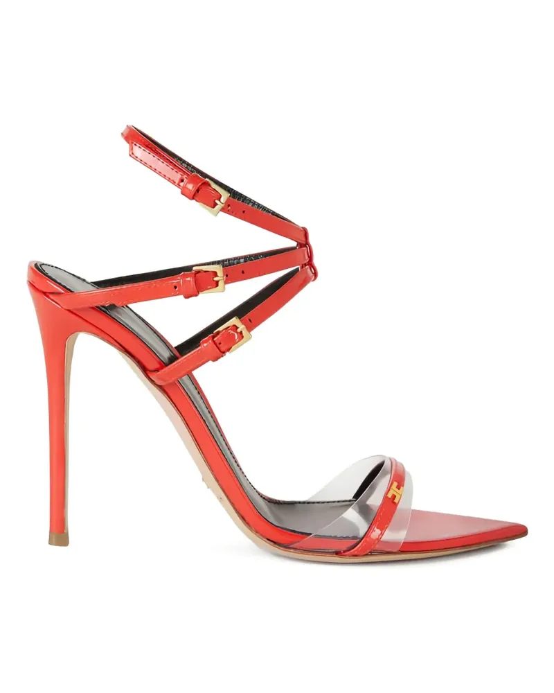 Elisabetta Franchi stiletto leather sandals - Rot Rot