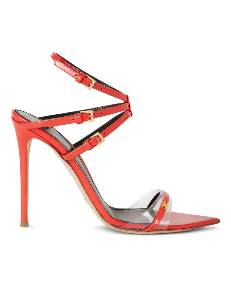Elisabetta Franchi stiletto leather sandals - Rot Rot