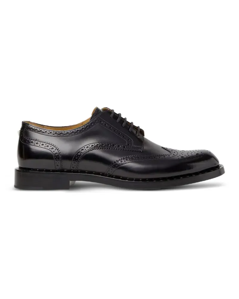 Fendi Derby-Schuhe mit Budapestermuster - Schwarz Schwarz
