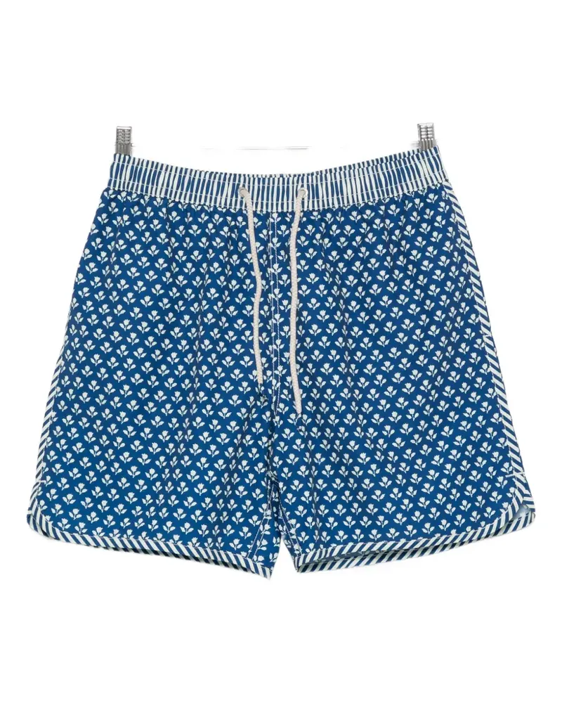 MC2 Saint Barth Lighting floral-print drawstring swim shorts - Blau Blau