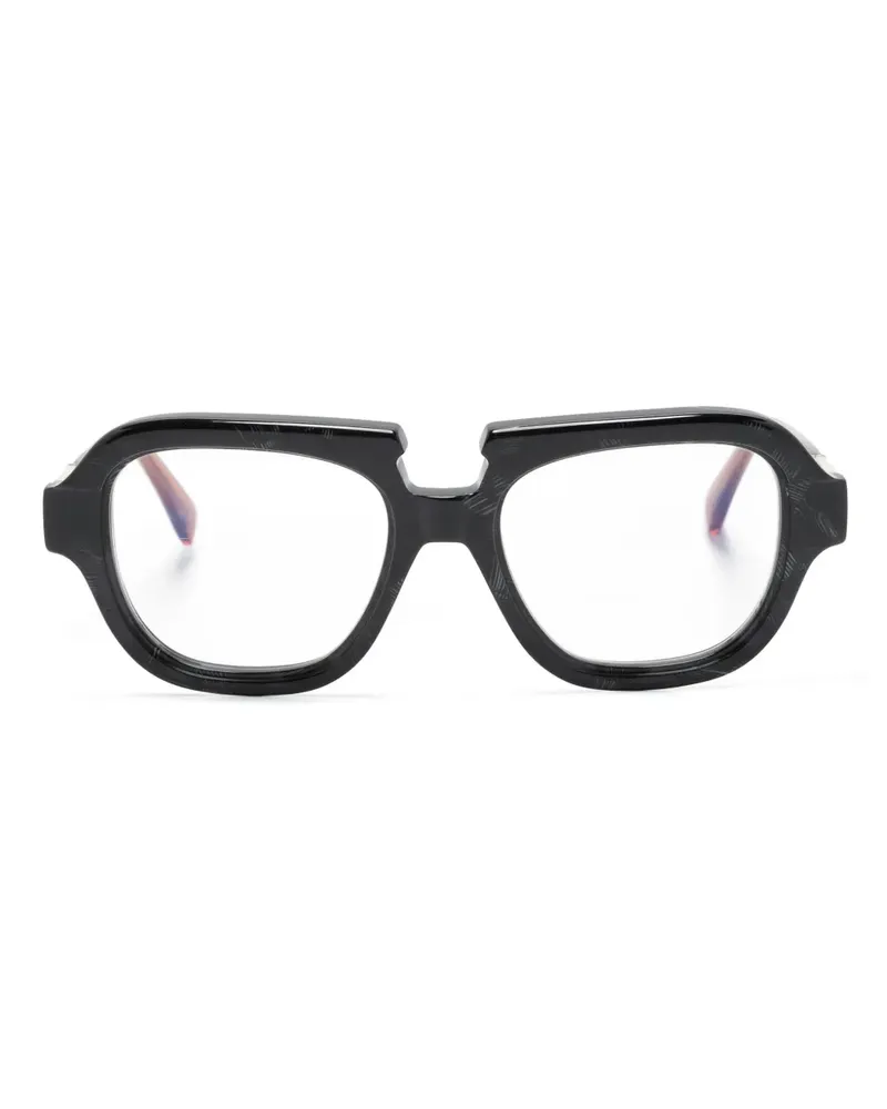 KUBORAUM S5 Brille mit eckigem Gestell - Schwarz Schwarz