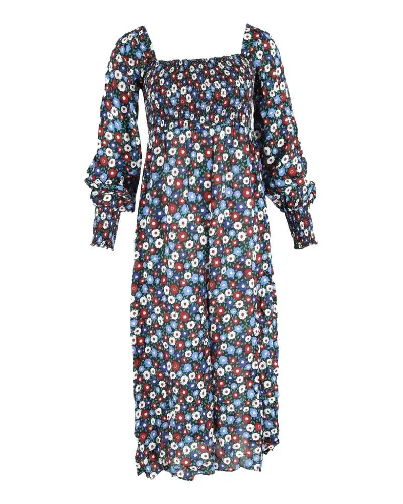RIXO printed midi dress - Blau Blau