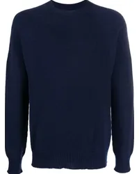 Jil Sander Kaschmirpullover mit rundem Ausschnitt Blau