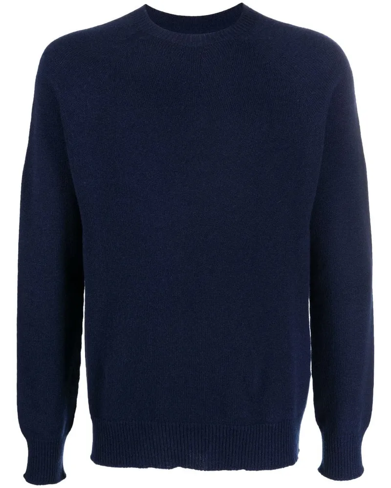 Jil Sander Kaschmirpullover mit rundem Ausschnitt - Blau Blau