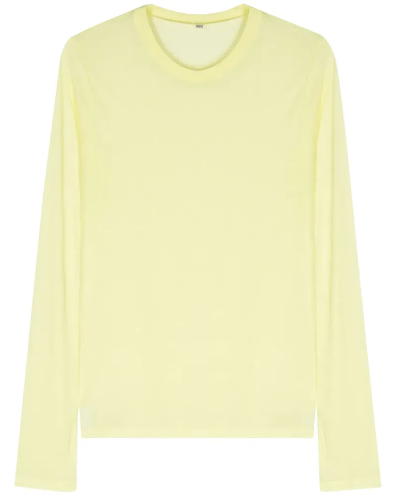 Baserange Meliertes Lyocell-T-Shirt - Gelb Gelb