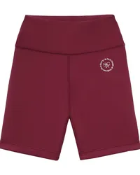 SPORTY & RICH Radlerhose mit Logo-Print Rot