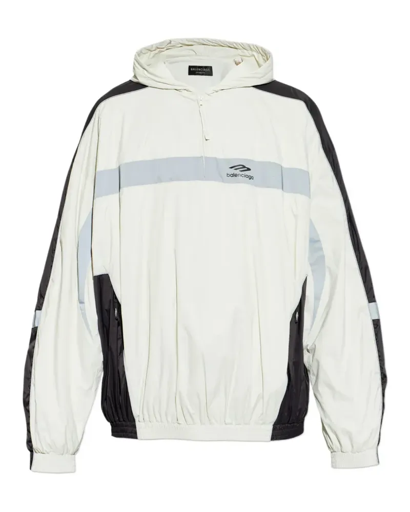 Balenciaga 3B Sports Icon Hoodie - Weiß Weiß