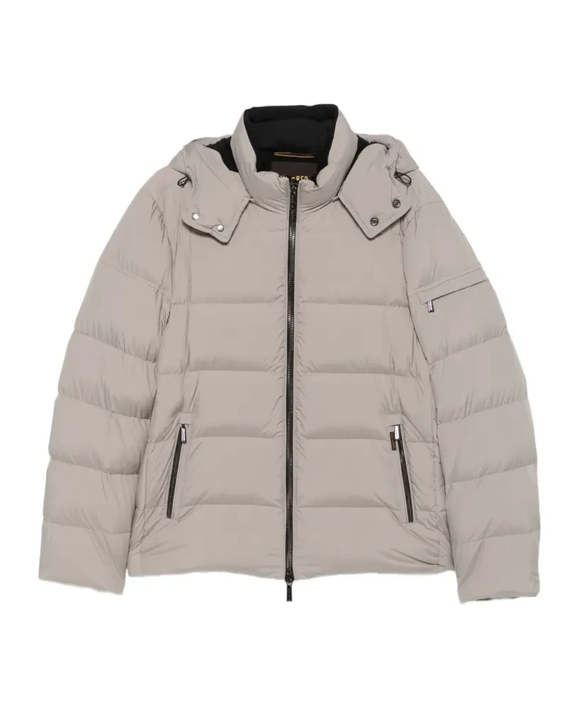 MOORER Gesteppte Brett Kapuzenjacke - Nude Nude