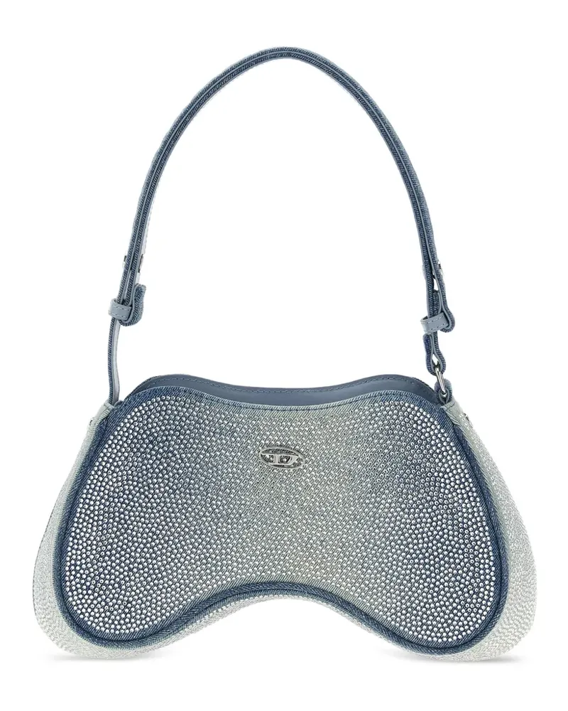 Diesel Schultertasche mit Strass - Blau Blau
