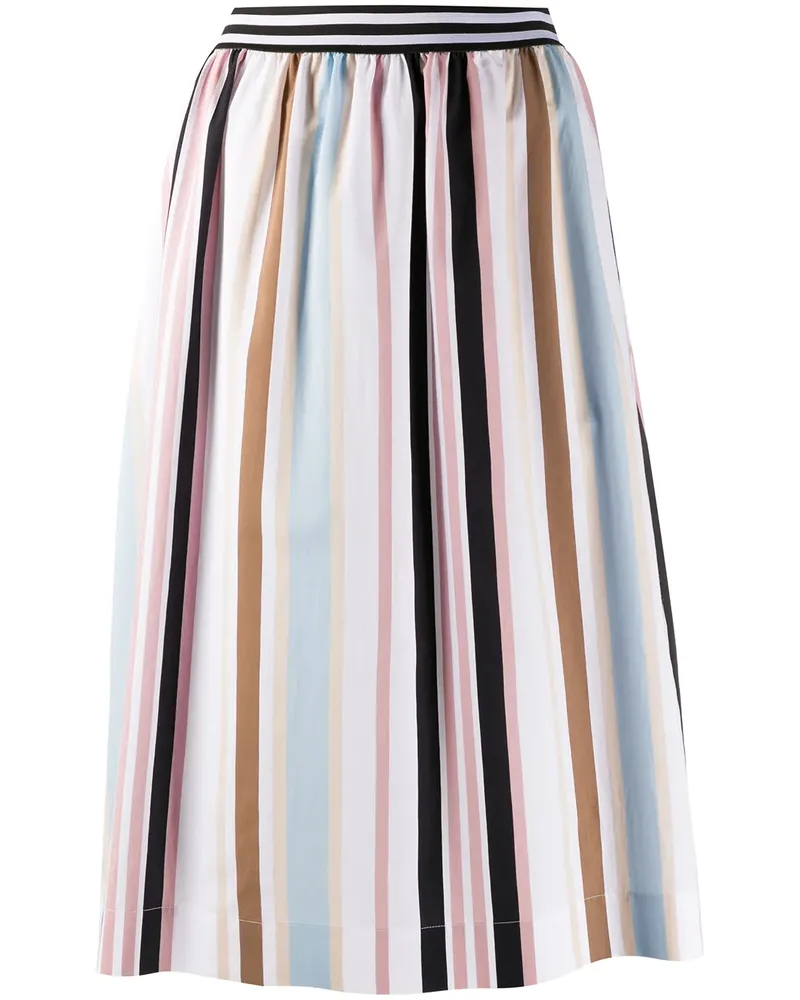 Woolrich Gestreifter A-Linien-Rock - Rosa Rosa