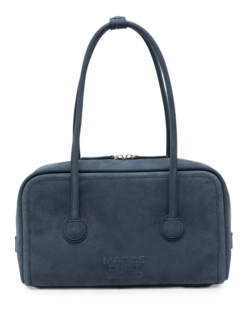 Marge Sherwood Boston nubuck-leather tote bag - Blau Blau