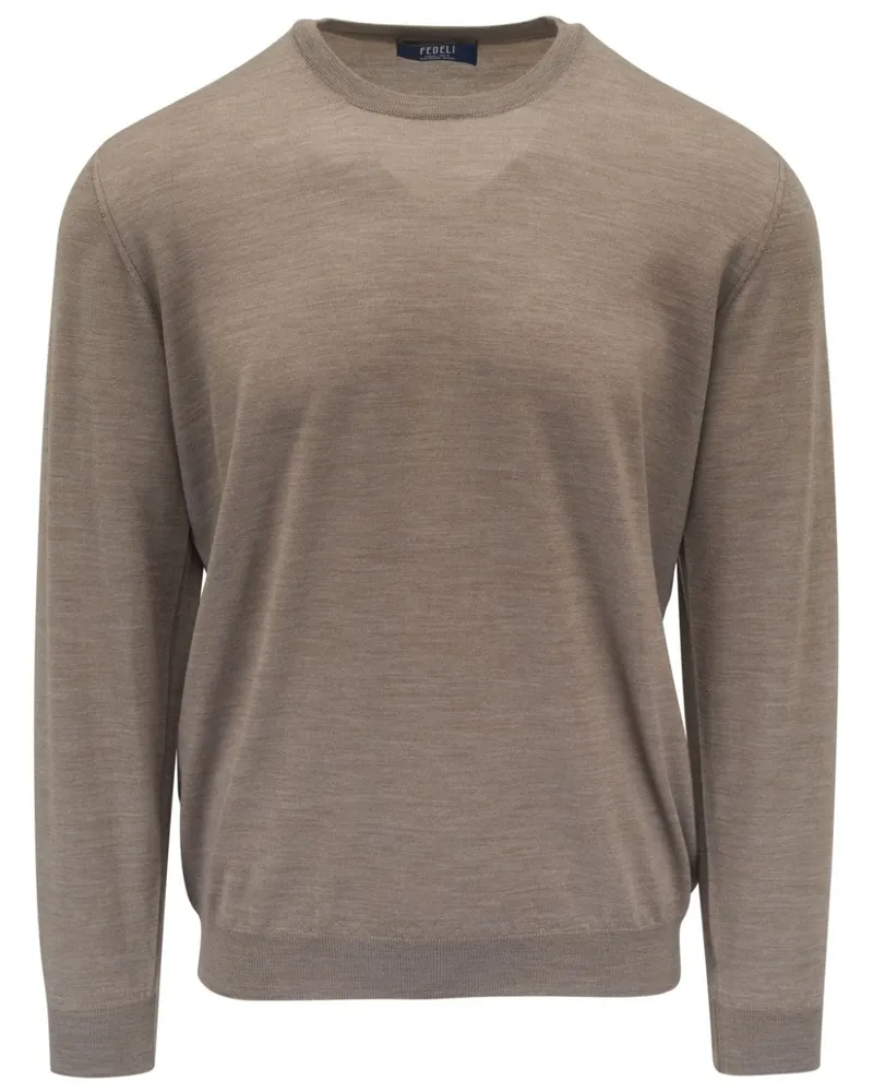 Fedeli Pullover aus Schurwolle - Nude Nude