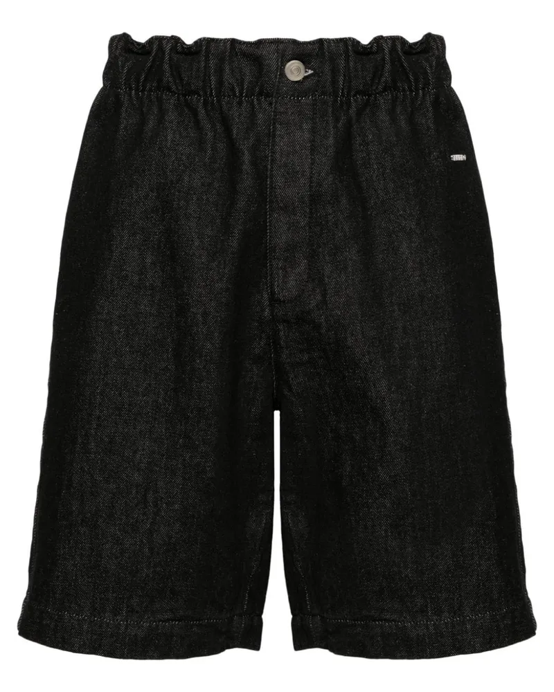 Sandro Jeans-Shorts mit elastischem Bund Schwarz