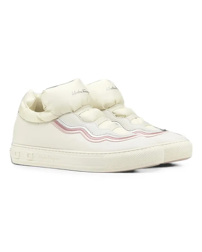 Ferragamo High-Top-Sneakers - Weiß Weiß