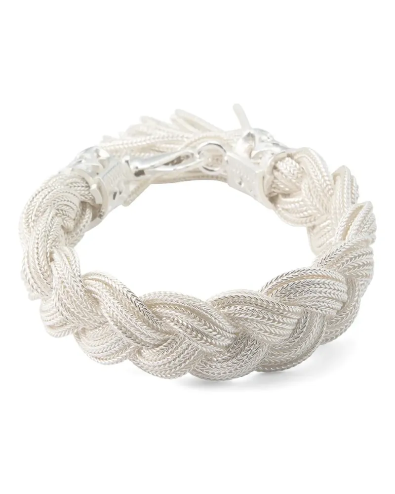 Emanuele Bicocchi Ice braided bracelet - Silber Silber