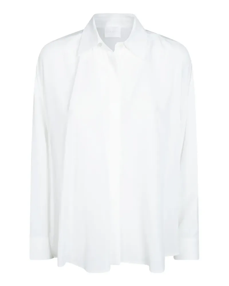 Dondup Oversized-Hemd aus Crêpe de Chine - Weiß Weiß