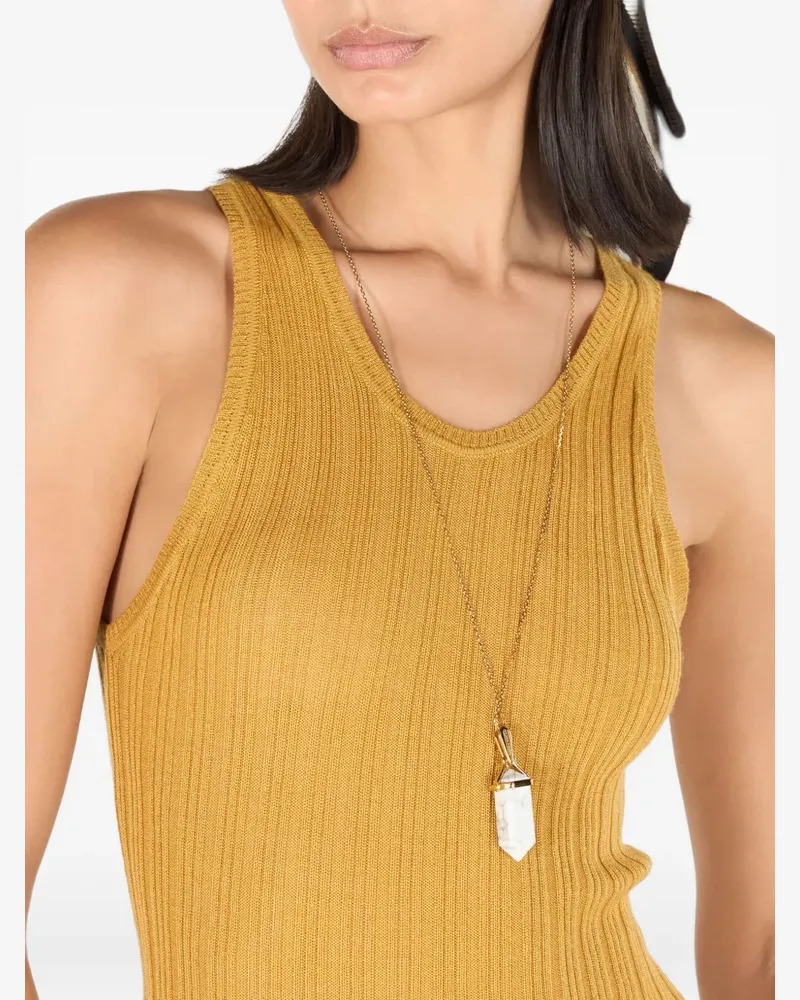 Roberto Cavalli Halskette mit Steinanhänger - Gold Gold