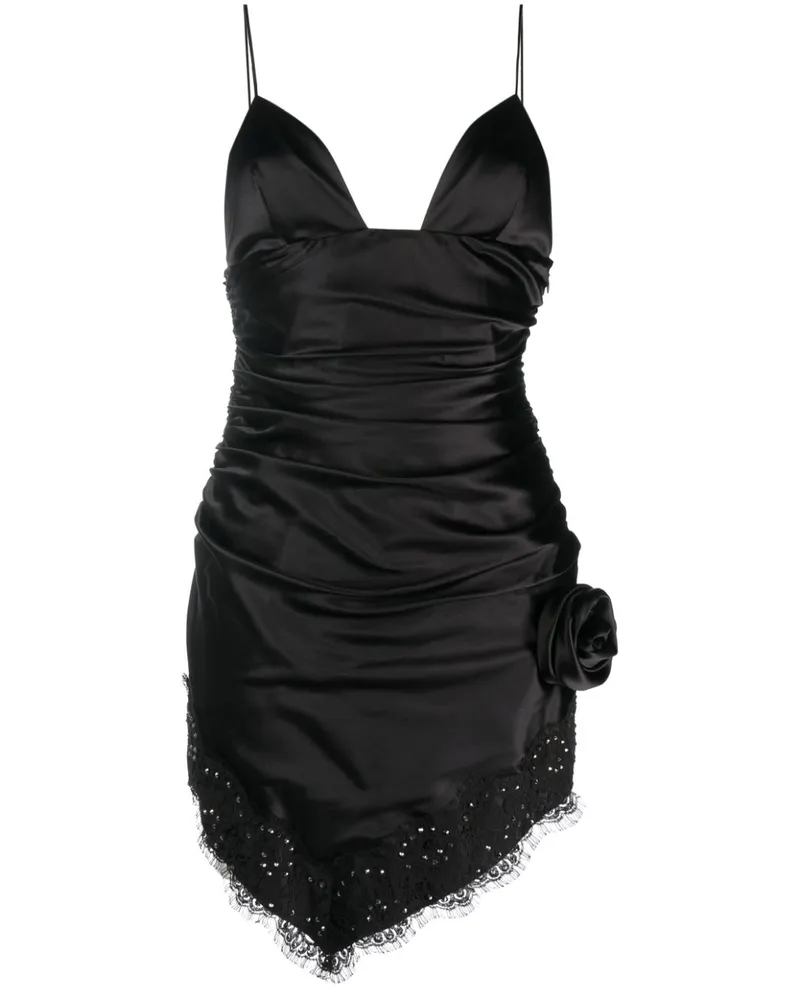 Alessandra Rich Asymmetrisches Kleid - Schwarz Schwarz