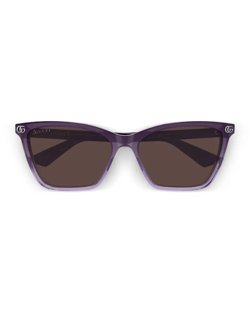 Gucci Cat-Eye-Sonnenbrille mit GG - Violett Violett