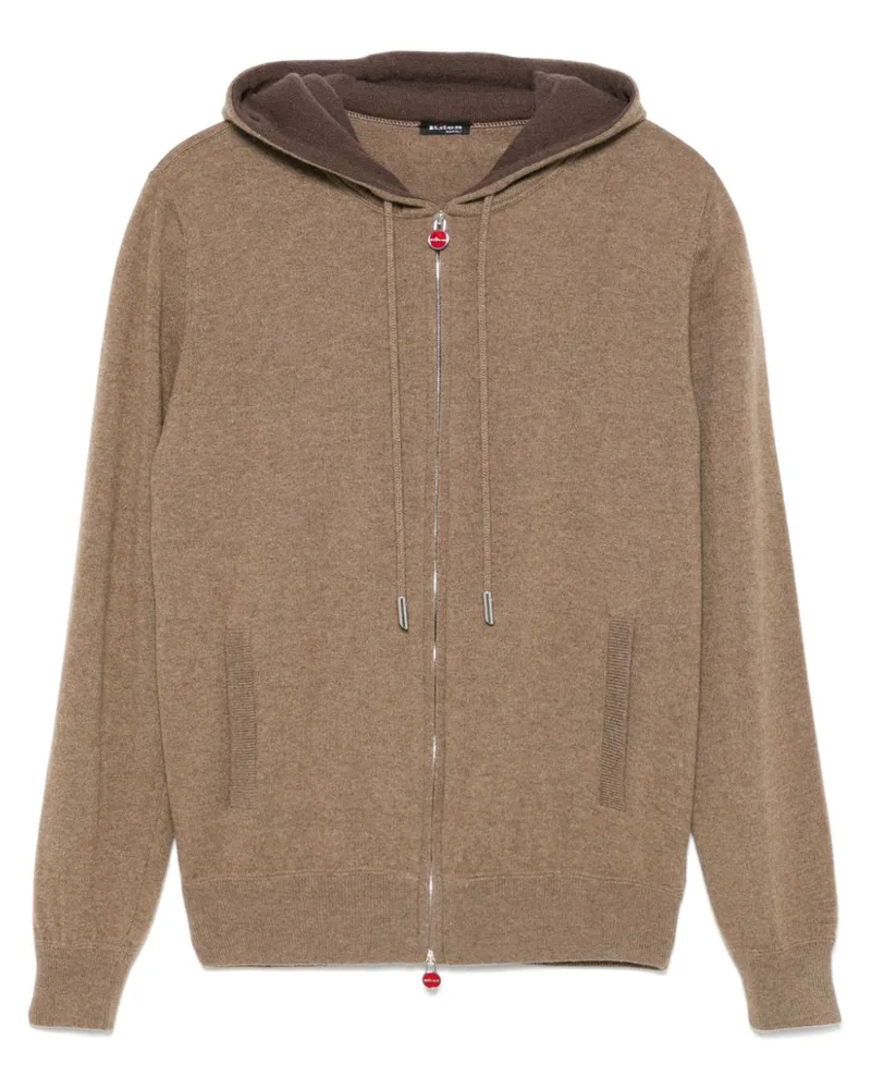 Kiton Hoodie aus Kaschmir - Braun Braun