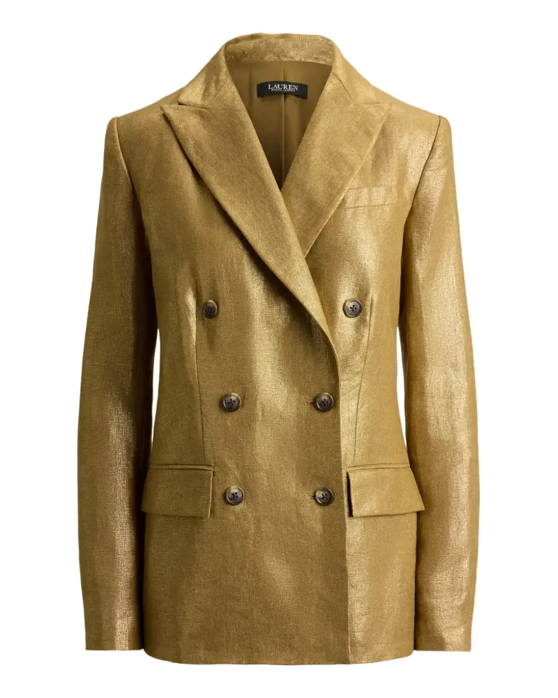 Ralph Lauren Doppelreihiger Blazer - Gold Gold
