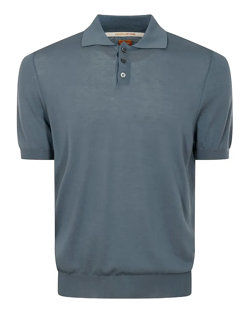 Alpha Industries short-sleeve cotton polo shirt - Blau Blau