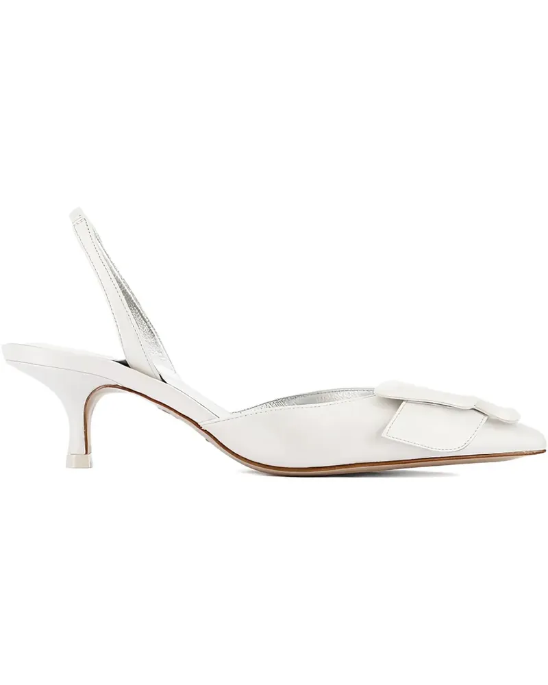 Sophia Webster Blair Mid Slingback-Sandalen mit Schleife 40mm - Nude Nude