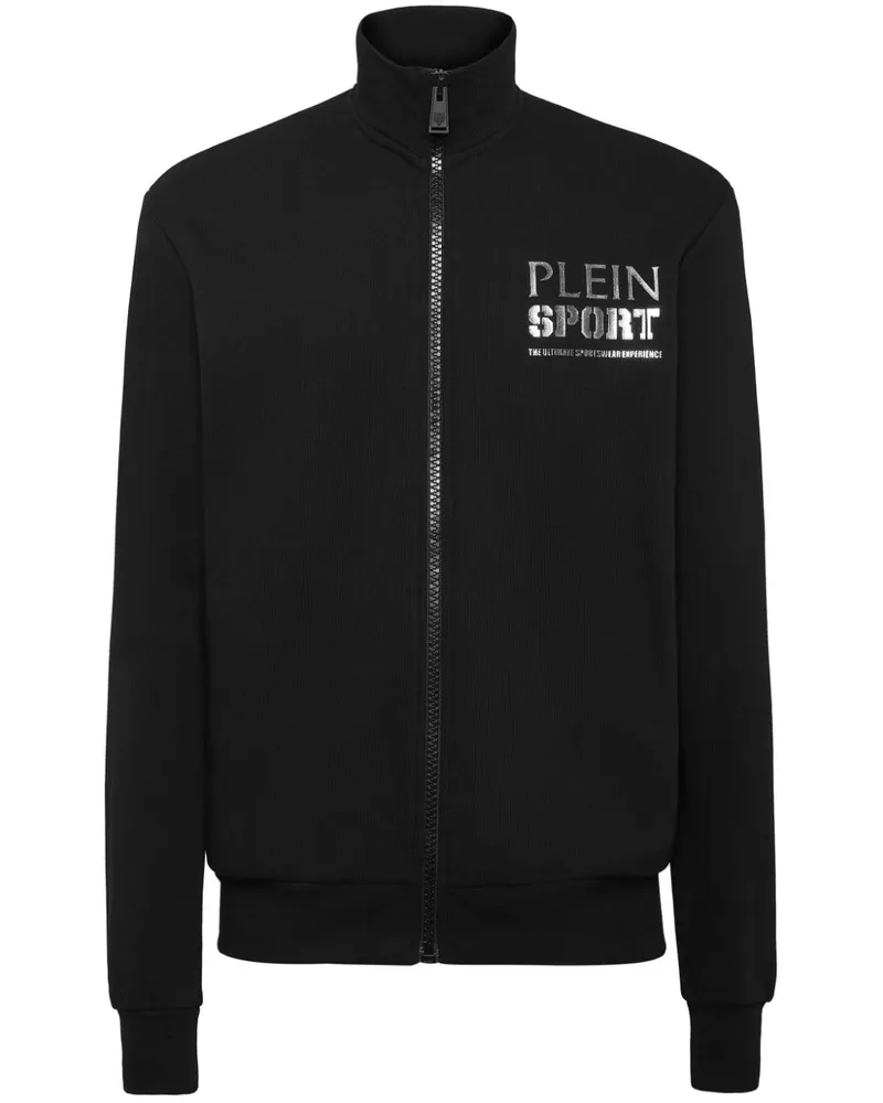 Philipp Plein Tiger Sweatshirt mit Reißverschluss - Schwarz Schwarz