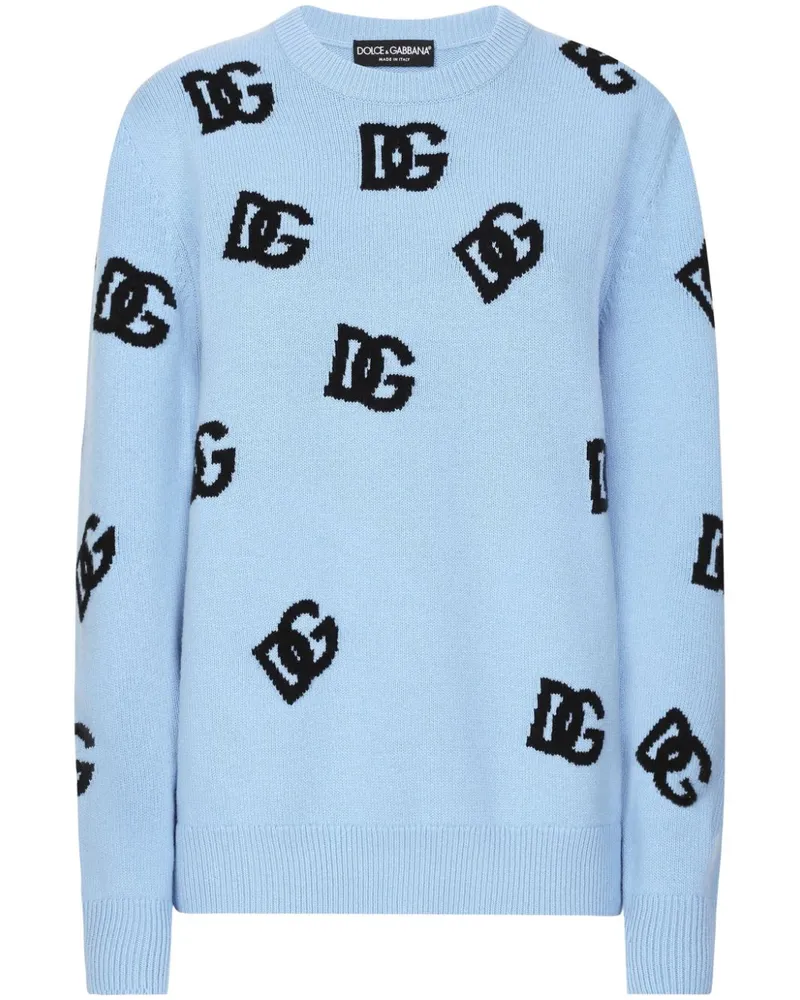 Dolce & Gabbana Pullover mit Logo-Stickerei - Blau Blau