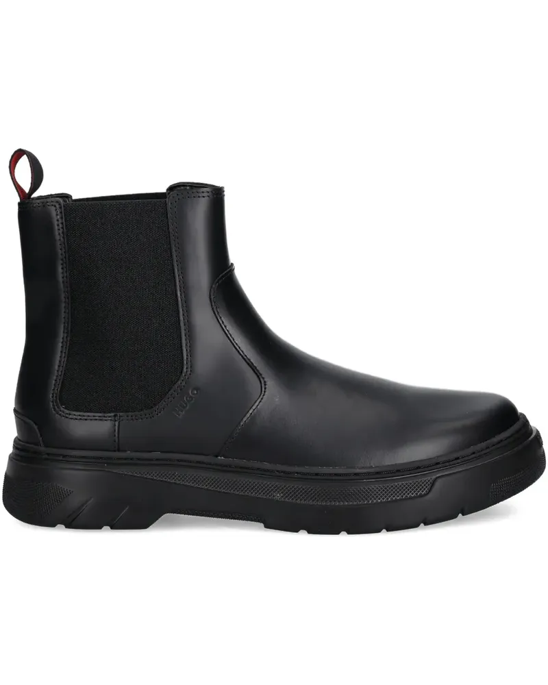 HUGO BOSS Stiefel mit Lasche - Schwarz Schwarz