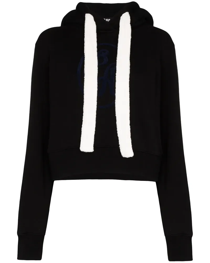 Palm Angels Kapuzenpullover mit Logo - Schwarz Schwarz