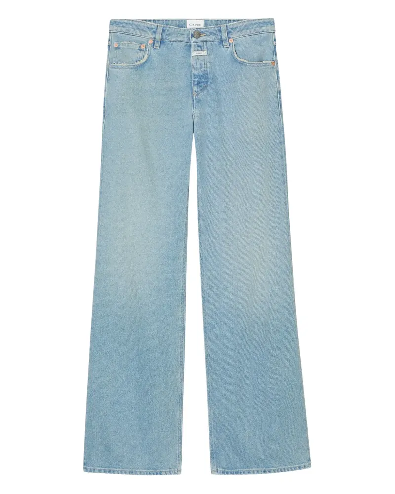 Closed Jeans mit Logo-Patch - Blau Blau