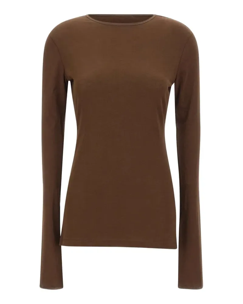 Entire Studios Sheer long sleeve top - Braun Braun