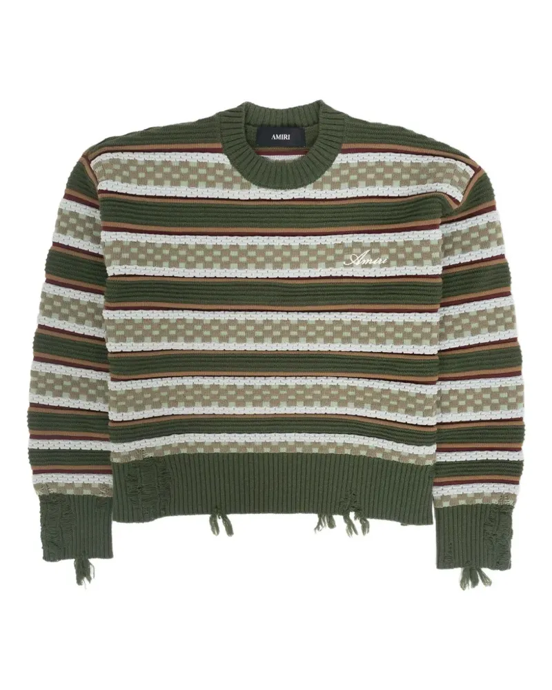Amiri striped sweater - Grün Grün