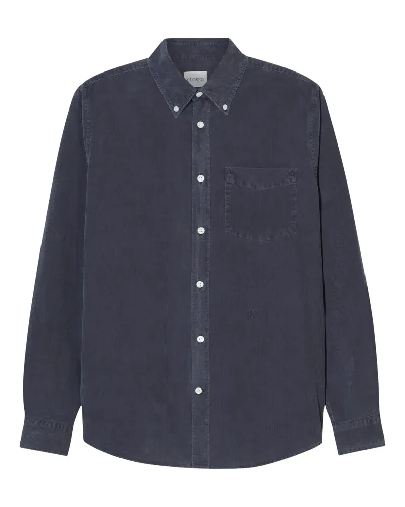 Closed Klassisches Button-down-Hemd - Blau Blau
