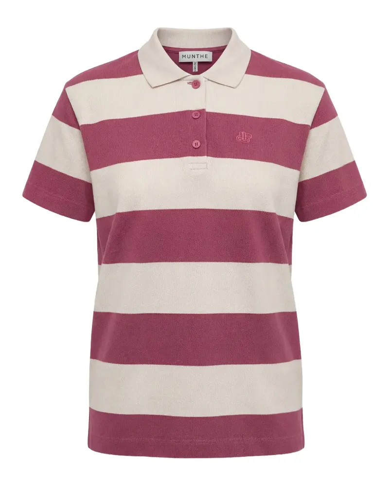 MUNTHE striped polo top - Rosa Rosa