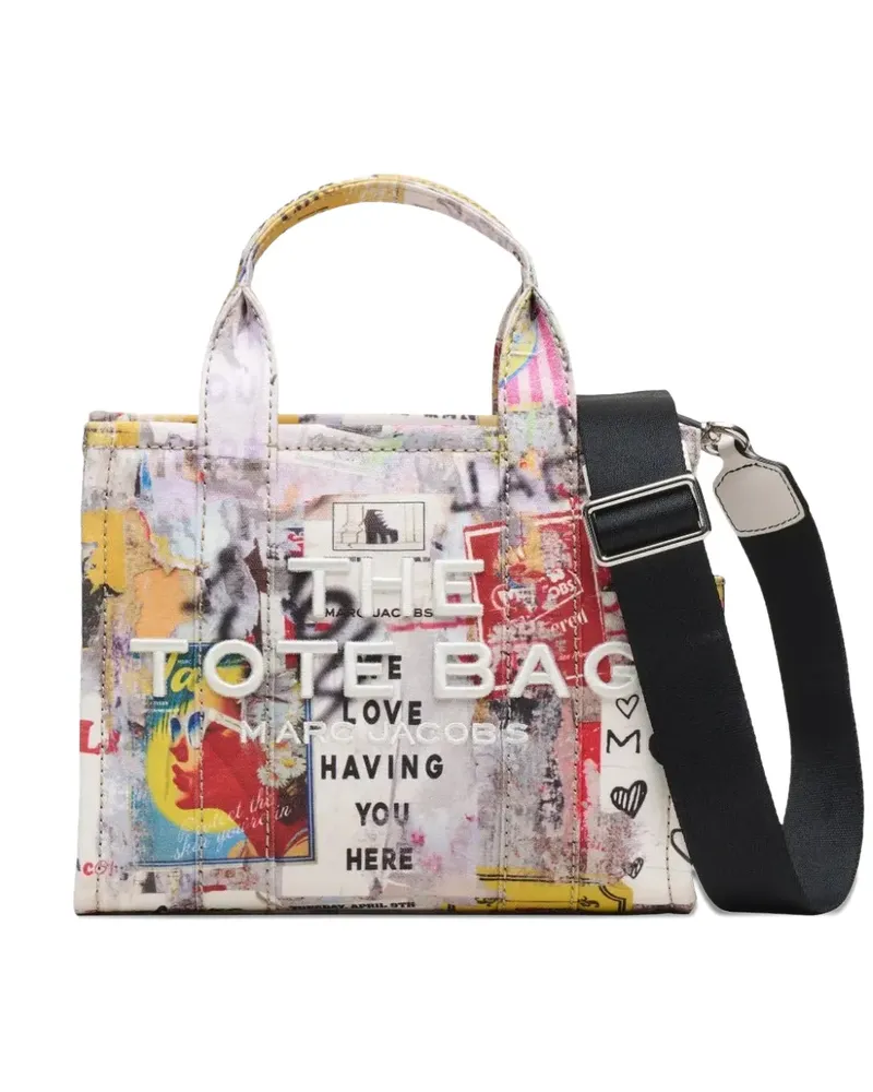 Marc Jacobs small The Pop Americana canvas tote bag - Weiß Weiß