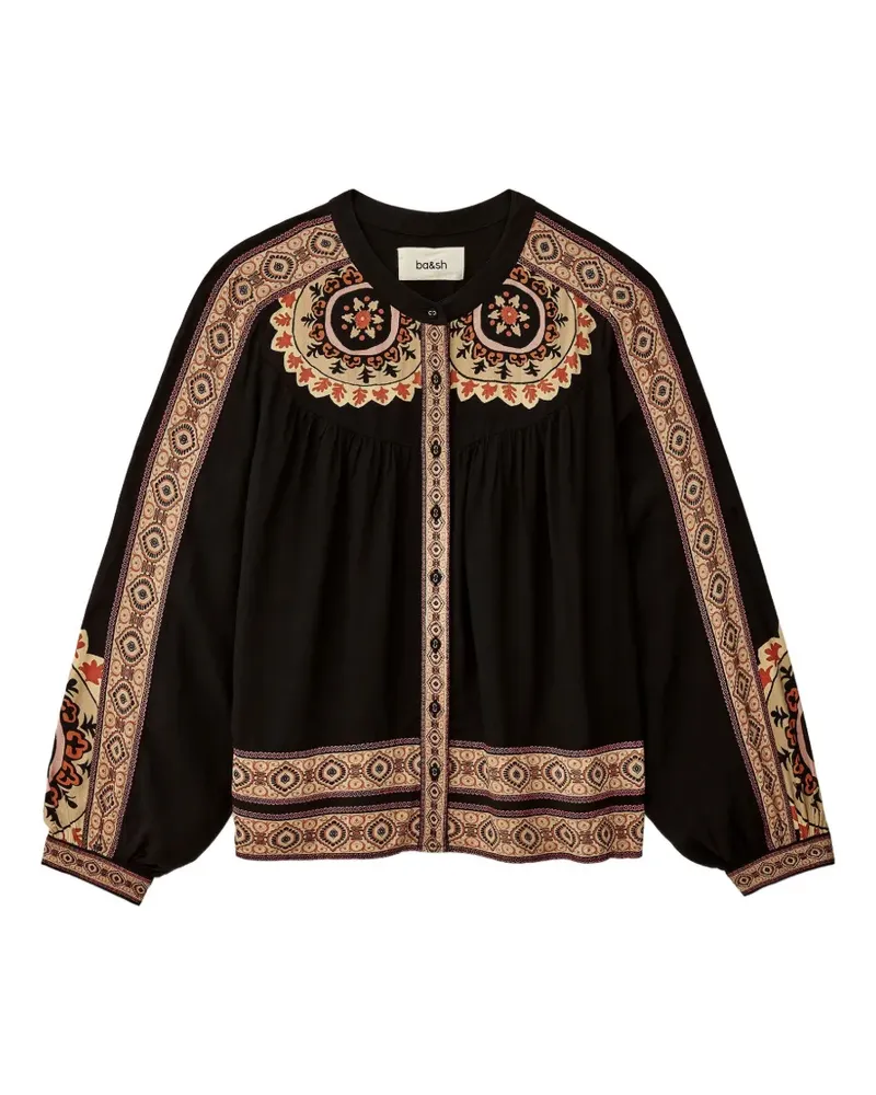 ba&sh Valda printed top - Schwarz Schwarz