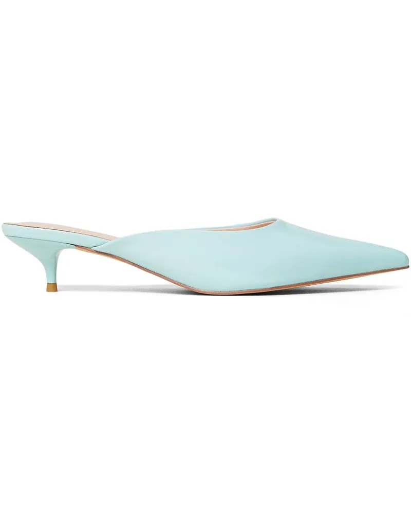 Twin-Set Mules aus Faux-Leder 40mm - Blau Blau