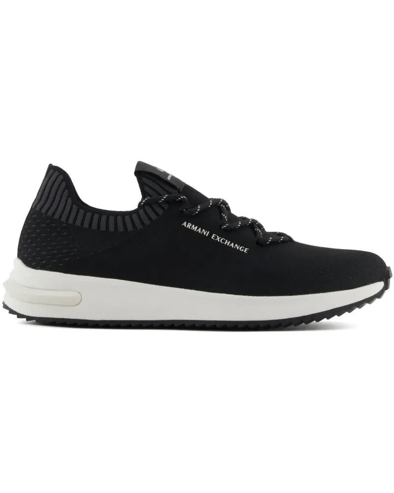Armani Exchange Sneakers mit Logo - Schwarz Schwarz