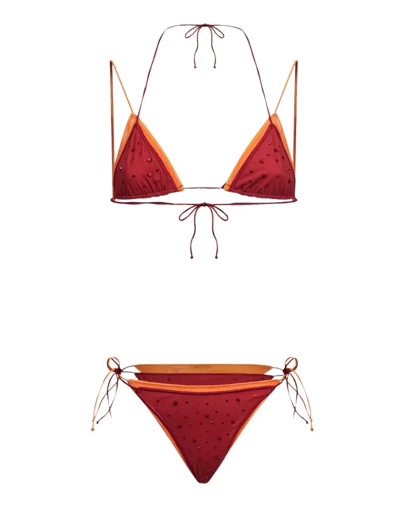 Oséree crystal-embellished bikini - Rot Rot
