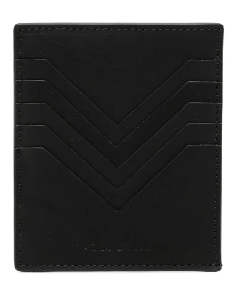 Rick Owens square card holder - Schwarz Schwarz