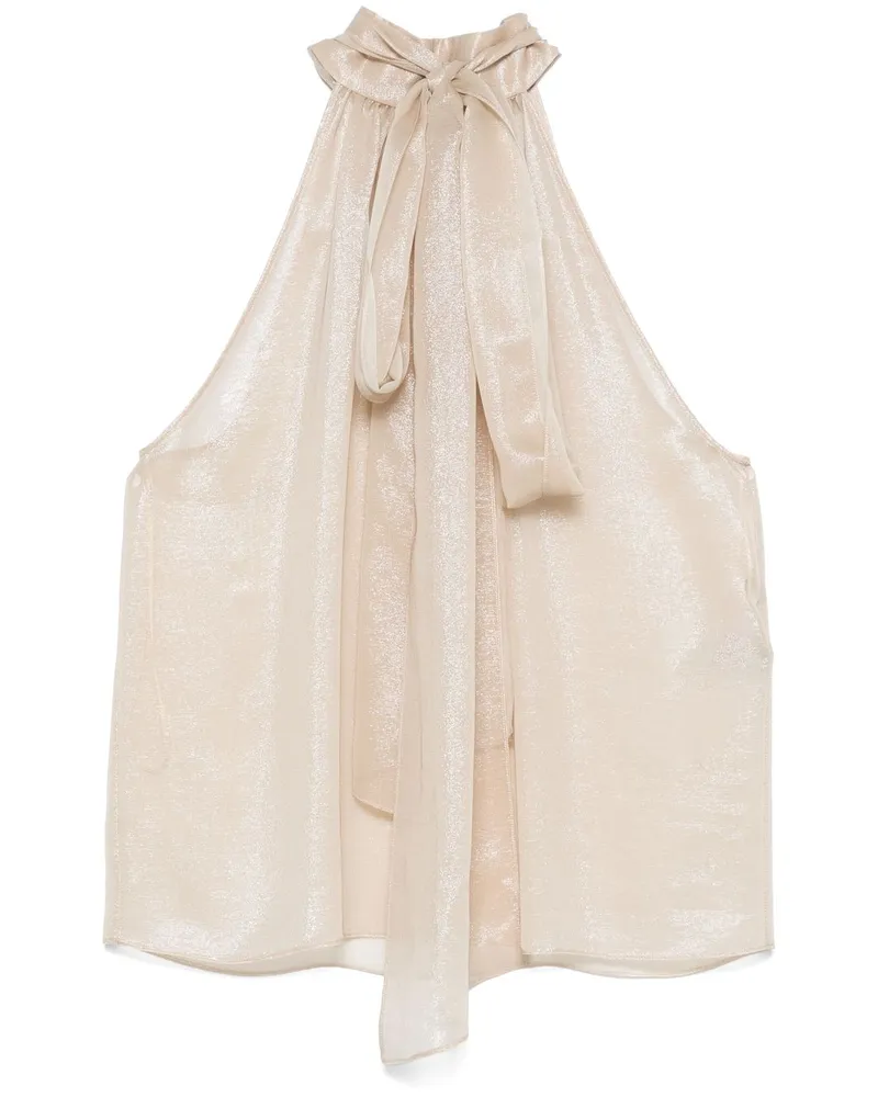 Tom Ford Bluse mit Schleifenkragen - Nude Nude