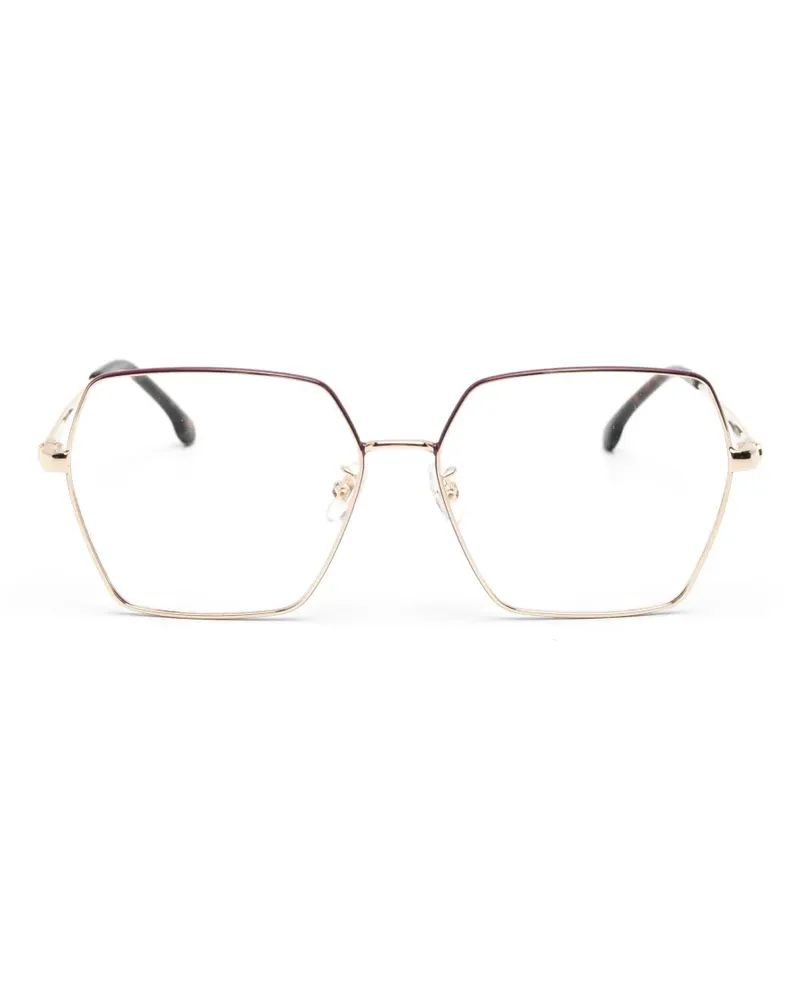 Carrera Brille mit geometrischem Gestell - Gold Gold